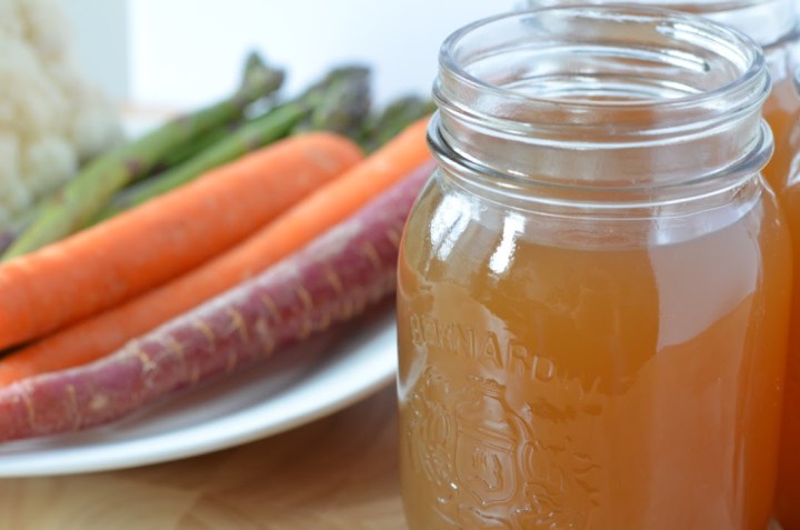 Homemade veggie stock